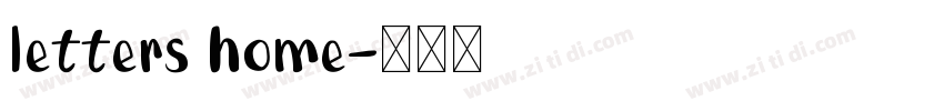 letters home字体转换